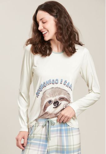 Pijama Baunilha Longo de New Skin