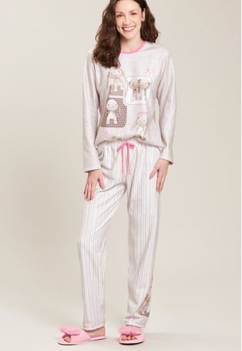 Pijama Baunilha Longo de Soft