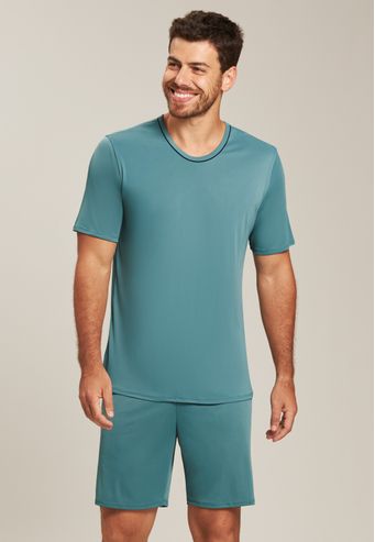 Pijama Baunilha Plus Size de Microfibra