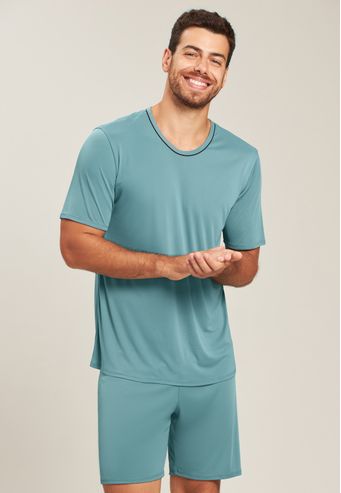 Pijama Baunilha Plus Size de Microfibra