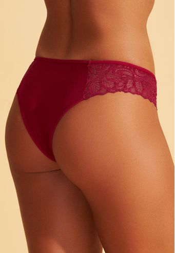 Calcinha Tanga de Bio Senci e Renda Recco