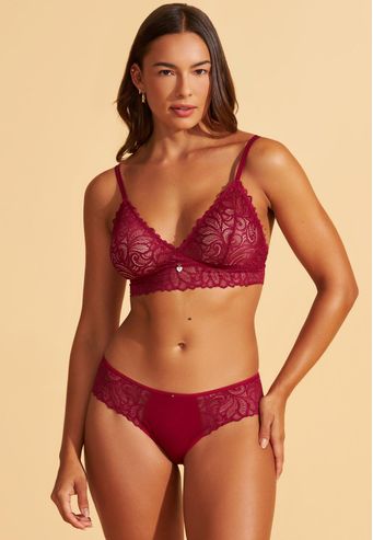 Calcinha Tanga de Bio Senci e Renda Recco