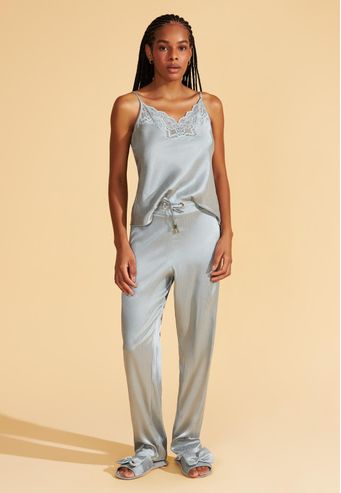 Conjunto de Charmeuse Adamascado Recco