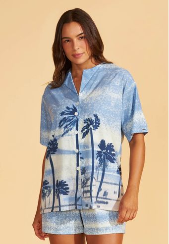 Pijama Curto Aberto De Silky Skin Recco