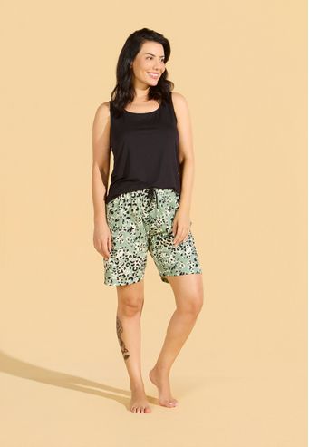 Pijama Regata com Shorts de Viscose