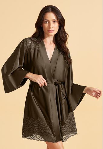 Robe Recco de Charmeuse Prime Com Renda