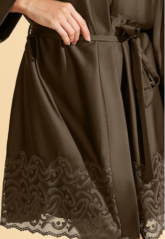 Robe Recco de Charmeuse Prime Com Renda