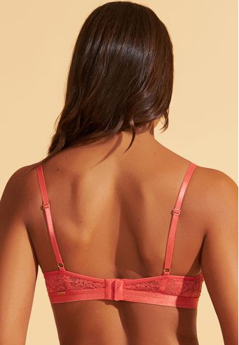 Sutiã Sem Bojo e Com Aro de Renda Recco