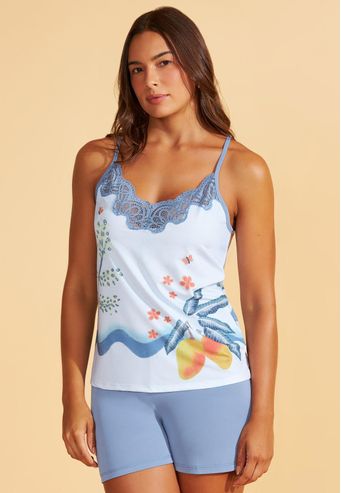 Shortdoll de Supermicro e Microfibra Com Renda Recco