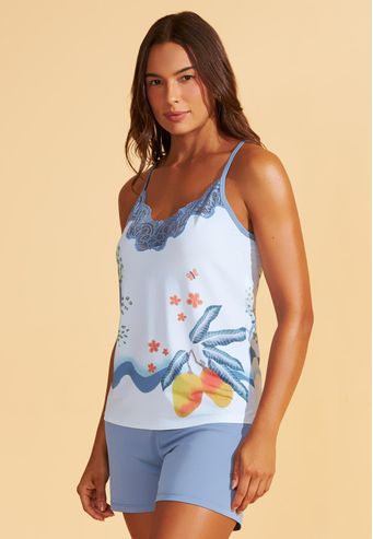 Shortdoll de Supermicro e Microfibra Com Renda Recco