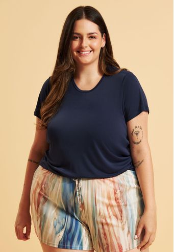 Pijama Recco de Shorts Midi de Microfibra