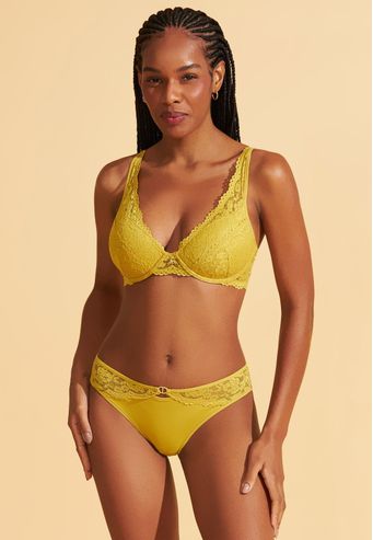 Calcinha Tanga de Bio Senci e Renda Recco