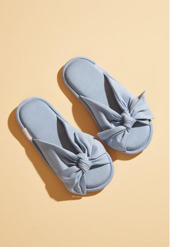 Pantufa Aberta de Viscose Stretch Recco