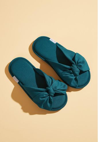 Pantufa Aberta de Viscose Stretch Recco