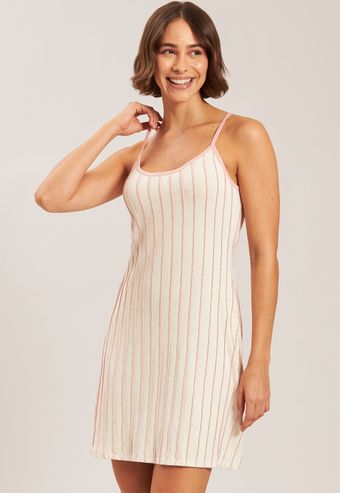 Camisola De Alça De Visco Linho Baunilha