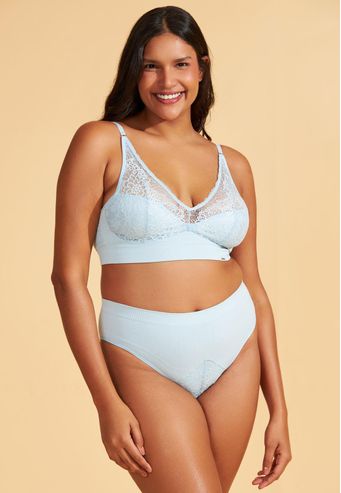 Calcinha Biquini Com Renda Sem Costura Recco