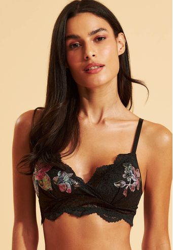 Sutiã Recco Com Bojo Sem Aro de Renda