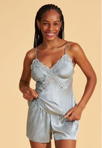 Babydoll De Charmeuse Adamascado Recco