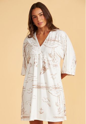 Caftan de Viscose Stretch Digital Recco