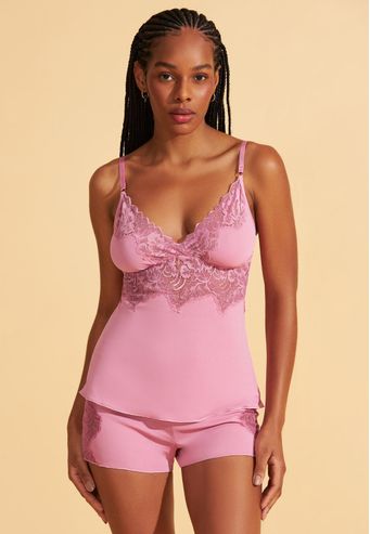 Babydoll de Microfibra Com Renda Recco