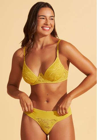 Calcinha Fio Duplo de Bio Senci e Renda Recco