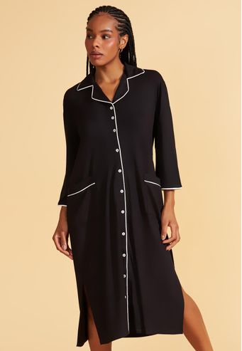 Camisão Aberto De Viscose Stretch Recco