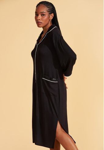 Camisão Aberto De Viscose Stretch Recco