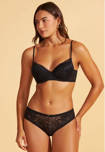 Calcinha Tanga de Renda Recco