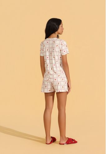 Pijama Curto De New Skin Recco