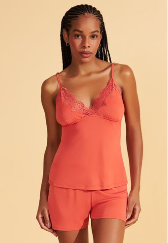 Shortdoll de Microfibra Com Renda Recco