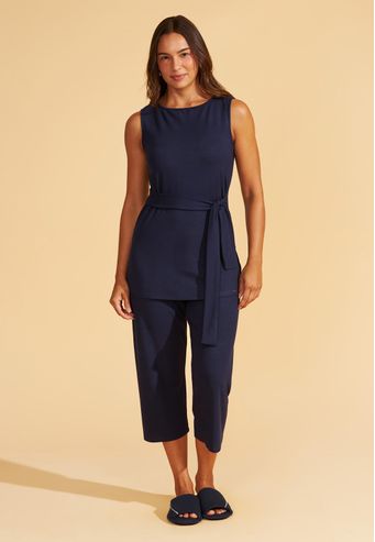 Pijama Regata Com Capri Canelado Ecodry Recco