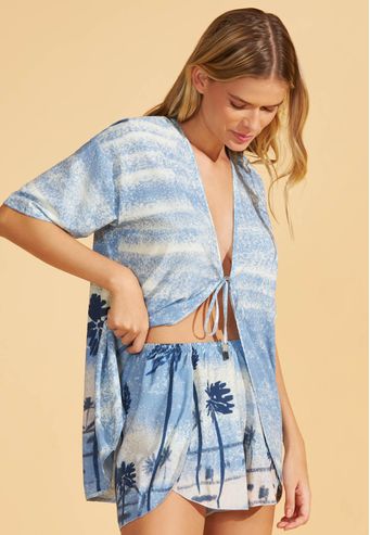 Pijama Manga Curta De Silky Skin Recco