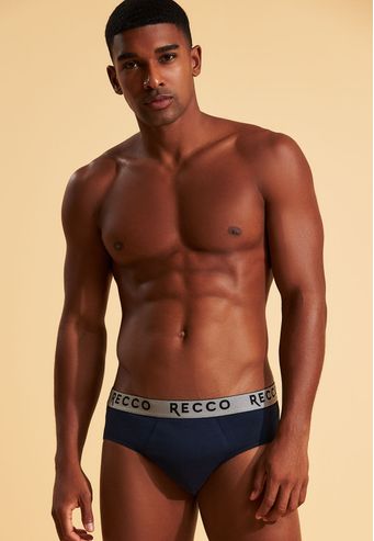 Cueca Recco Slip de Algodão com Elastano