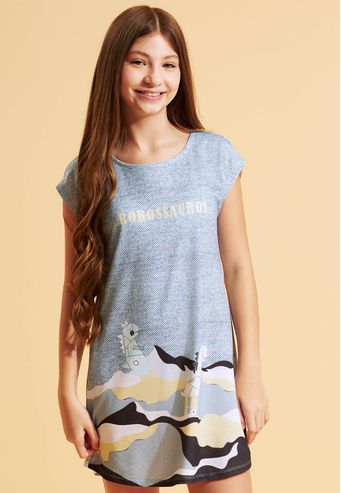 Camisão Recco Infantil de Viscodry e Viscose Stretch
