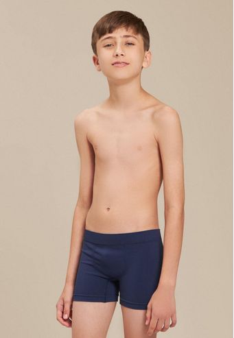 02363-CUECA BOXER INFANTIL SEM COSTURA