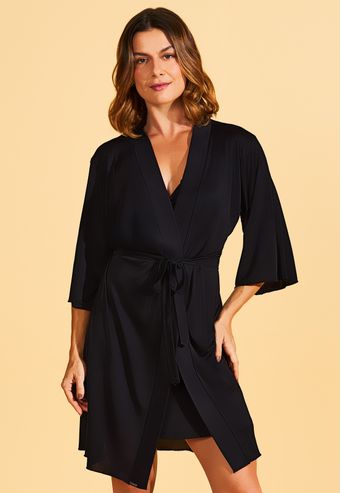 Robe Avulso Curto De Microfibra Recco