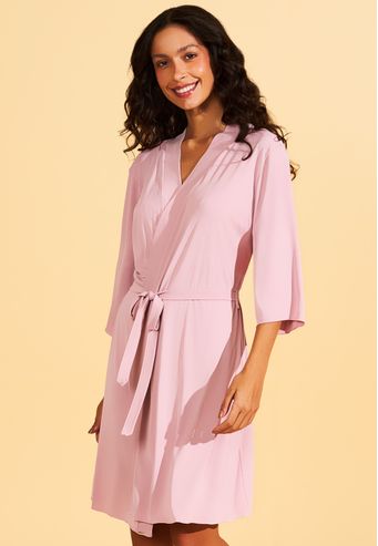 Robe Avulso Curto De Microfibra Recco